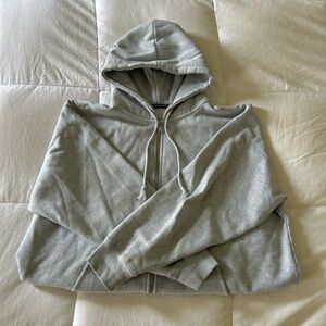 Brandy Melville Zip-Up Hoodie Sweatshirt